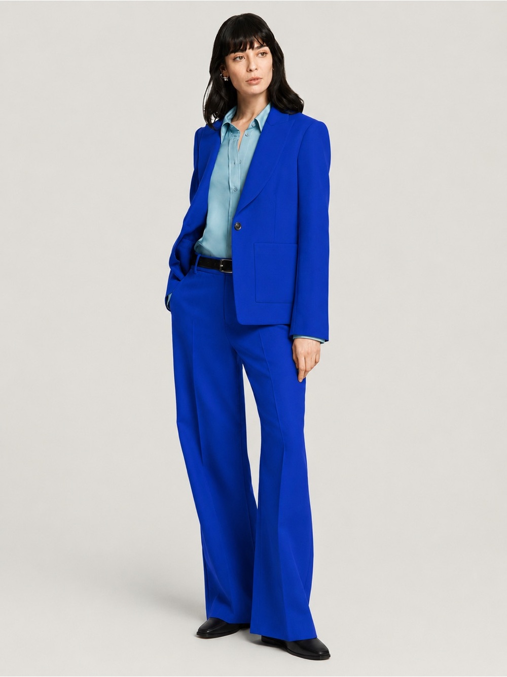 Argent | Chic Cobalt Blue Patch Pocket Blazer ~ US 10
